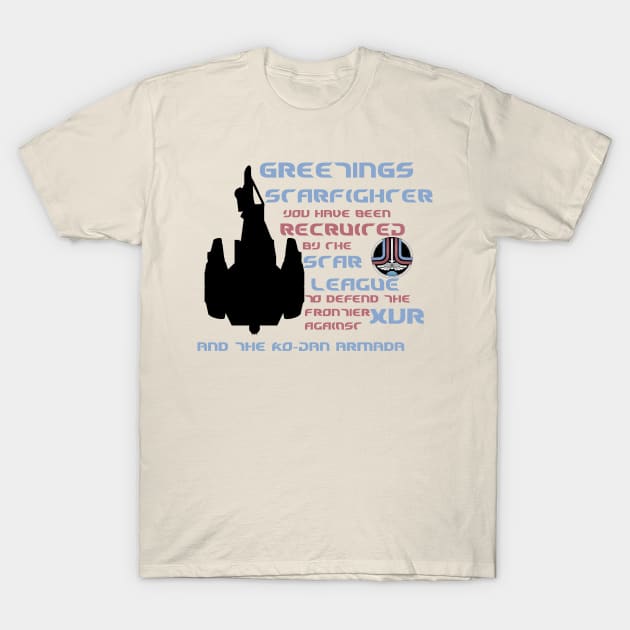 Greetings, Starfighter! T-Shirt by Kapow_Studios